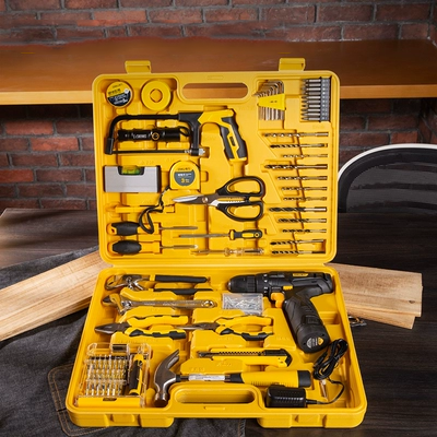 Bộ công cụ máy khoan điện gia dụng 699 mạnh mẽ thợ điện chế biến gỗ bảo trì chuyên nghiệp Bộ hộp công cụ phần cứng đa chức năng may khoan dewalt