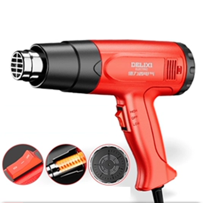 Delixi Súng hơi nóng điện nhỏ điều chỉnh tốc độ điều chỉnh nhiệt độ vẻ đẹp đường may phim đặc biệt súng nướng bánh ống co nhiệt súng sưởi điện máy khò nhiệt cũ