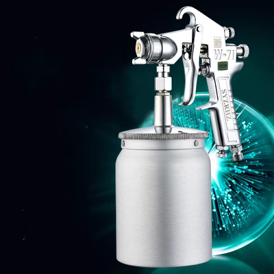 bình phun sơn cầm tay Giả một bù mười chính hãng solid rock W-71W101W77 đồ nội thất súng phun sơn nguyên tử hóa cao mồi lớp phủ ngoài súng phun sơn máy phun bột bả máy sơn mini
