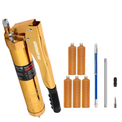 bơm mỡ hơi Rừng Xanh Mỡ Súng Cao Áp Bằng Tay Sâu Bướm Súng Đặc Biệt Máy Xúc Bơ Hiện Vật Bom Bơ Xả Tự Động súng bơm mỡ bò máy bơm mỡ khí nén