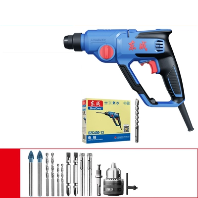 Búa điện Dongcheng gia dụng máy khoan điện công suất cao đa chức năng Máy khoan nhỏ công cụ điện Dongcheng máy khoan va đập điện chọn kép sử dụng khoan bê tông