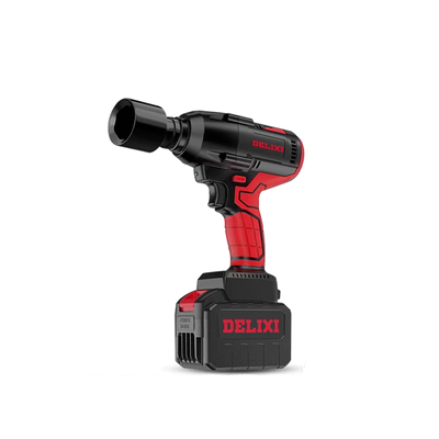 Cờ lê điện Delixi mô-men xoắn cao sửa chữa ô tô giá công nhân điện không chổi than pháo gió pin lithium tác động tấm cờ lê máy thổi cát