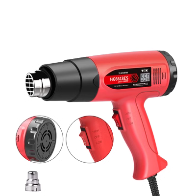 Dalong súng hơi nóng sửa chữa điện tử màn hình hiển thị kỹ thuật số nhỏ phim công suất cao nướng nhựa súng hàn máy sấy tóc màng co nhiệt máy khò và hàn gordak 952