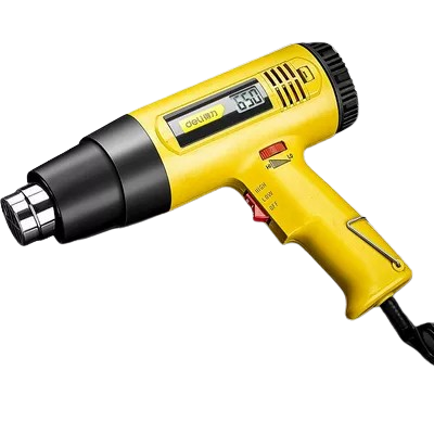 Deli súng hơi nóng công nghiệp cấp công suất cao súng nướng bánh phim đặc biệt sửa chữa điện thoại di động nhỏ nhiệt độ cao màn hình hiển thị kỹ thuật số súng hơi nóng máy khò thiếc