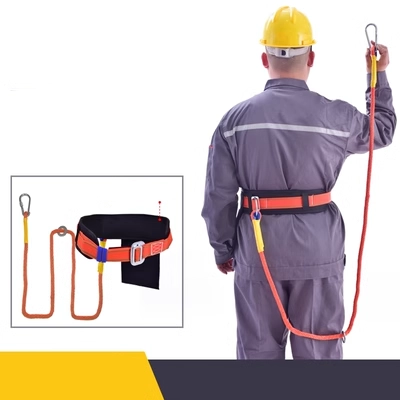 dây chắn an toàn Dây đai an toàn làm việc trên cao toàn thân thợ điện dây đai an toàn chống rơi công trường xây dựng dây đai an toàn leo núi ngoài trời dây đai bảo hộ 2 móc day an toàn