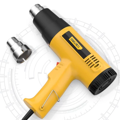 Công cụ mạnh mẽ của DELI điều chỉnh nhiệt độ công suất 140W/1600W súng hơi nóng DL5200 máy khò dán keo xe