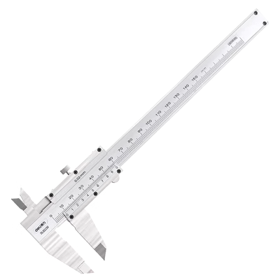 giá thước cặp mitutoyo Dụng cụ Deli cơ khí vernier Caliper đường kính ngoài và đường kính trong đo độ sâu độ sâu thép carbon cao cấp công nghiệp DL92150 thước cặp điện tử 200mm thước kẹp đồng hồ cơ