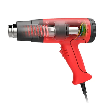 Dezhigao TGK-6618 1800W cầm tay súng bắn hơi nóng nòng súng có thể điều chỉnh nhiệt độ thổi nhiệt ống co súng hơi máy khò nhiệt cũ