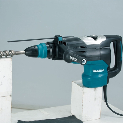 Máy búa điện hạng nặng Makita HR5202C nhập khẩu chính hãng Nhật Bản công suất cao cấp công nghiệp 52MM đục lỗ bê tông máy bào cuốn lưỡi bào gỗ cầm tay