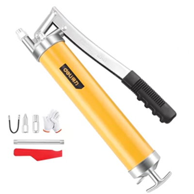 Deli 1108 Hướng dẫn sử dụng súng bơ đơn và đôi áp lực thanh tàu chở dầu máy xúc súng bơ áp lực cao máy bơ nhỏ lấy máy bơm mỡ