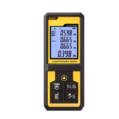 Deli cầm tay đo xa laser hồng ngoại có độ chính xác cao trang trí nhà thước điện tử DL331040/100B máy đo khoảng cách mileseey