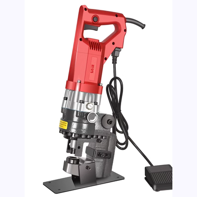 Cao Cấp Điện Thủy Lực Máy Góc Thép Kênh Thép Nhỏ Di Động Thép Không Gỉ Mở Và Cắt Lỗ Dụng Cụ Khoan Khuôn may dot cnc thanh lý máy đột dập cũ