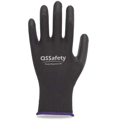 [Đặc biệt hàng ngày] 24 đôi găng tay bảo hộ QS, bảo hộ lao động phủ PU chống tĩnh điện lòng bàn tay, thiết bị điện tử bảo trì công nghiệp thông minh bao tay chịu nhiệt